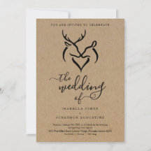 Boda de Antlers Doe & Deer Hearters