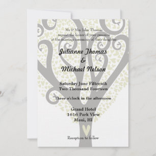 Invitación Boda de árbol de amor