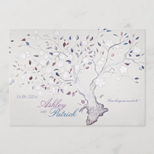 Invitación Boda de árbol fantasía