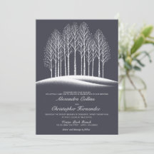 Boda de árboles de invierno