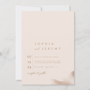 Invitación Boda de arca fotográfica Bohemian Soft Natural Pas