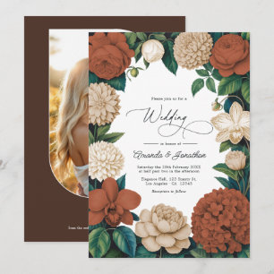 Invitación Boda de Arcilla Terracota, Arena Cálida y Leche de