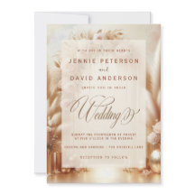 Boda de Arco Dorado con Rosas Boho Blush y Pampas