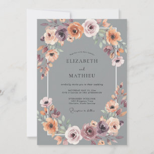 Invitación Boda de Arco Etéreo de Ciruela