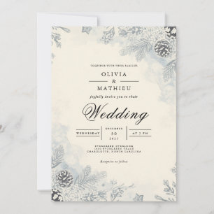 Invitación Boda de Arco Evergreen Escarado