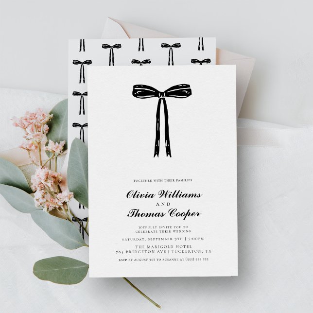 Invitación Boda de arco extravagante manuscrito (Subido por el creador)
