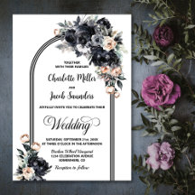 Boda de Arco Floral Negro