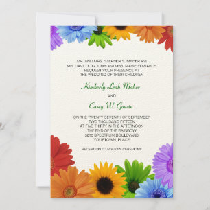 Invitación Boda de arcoiris