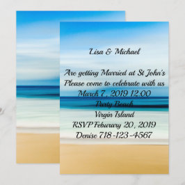 Invitación Boda de arena de playa