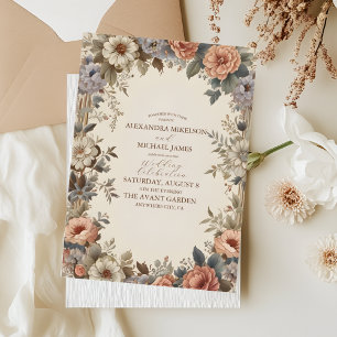 Invitación Boda de Art Nouveau del Jardín Botánico