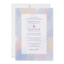 Boda de arte de resumen azul moderno