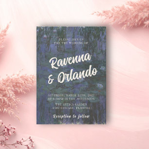 Invitación Boda de Arte Fino Rústico Romántico Inspirado en M