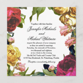 Invitación Boda de arte floral