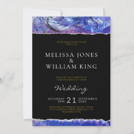 Invitación Boda de arte negro