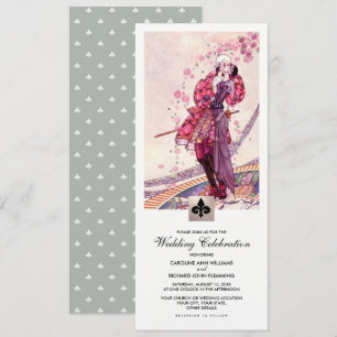 Invitación Boda de arte romántico vintage