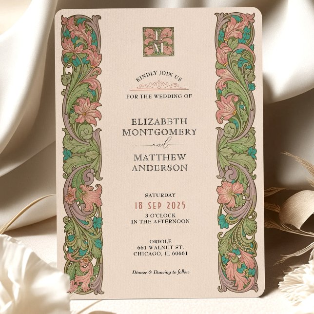 Invitación Boda de Artes y Artesanías Vintage (Subido por el creador)