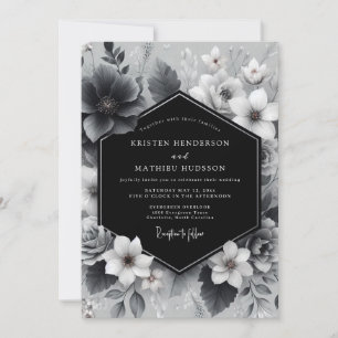 Invitación Boda de Artística Floral de Carbón