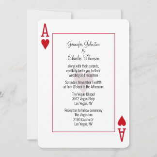 Invitación Boda de As of Hearts