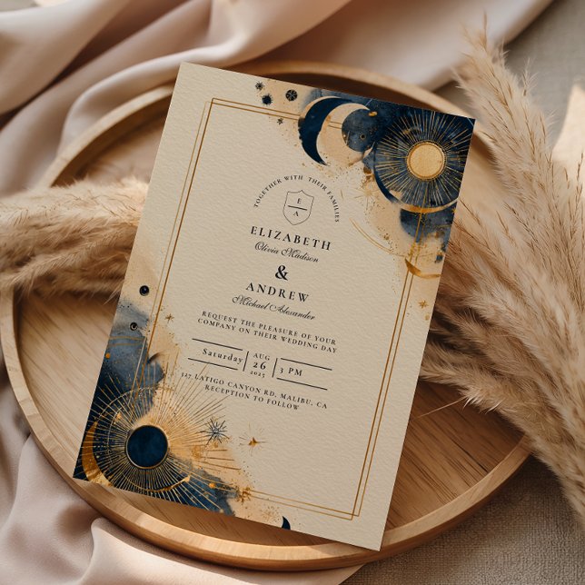 Invitación Boda de Astrología Oscura (Subido por el creador)
