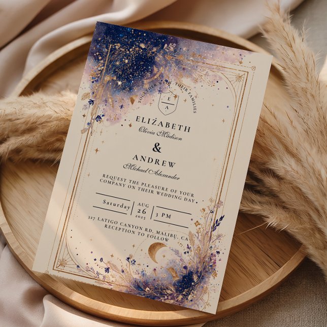 Invitación Boda de Astrología Oscura (Subido por el creador)