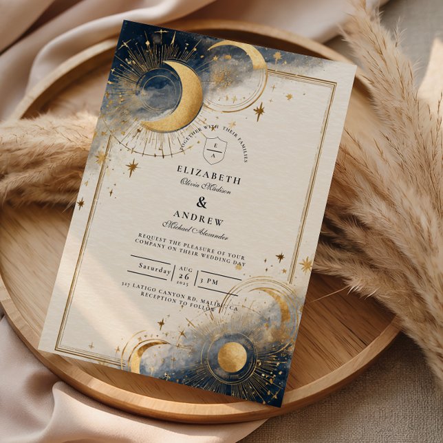 Invitación Boda de Astrología Oscura (Subido por el creador)