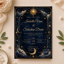 Boda de Astrología Vintage Celestial