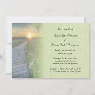Invitación Boda de atardecer