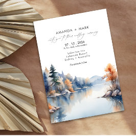 Invitación Boda de aventuras Rustic Pine
