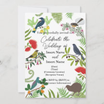 Boda de aves de Nueva Zelanda