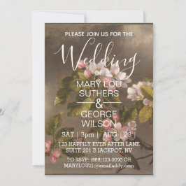 Invitación Boda de Aves y Flores de Apple
