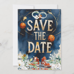 Invitación Boda de baloncesto SAVE THE FATE