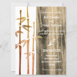 Invitación Boda de Bambú