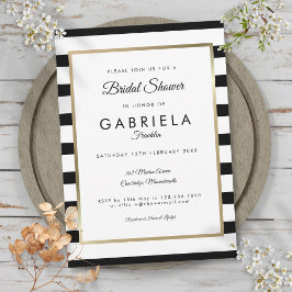 Invitación Boda de banda clásica ducha de novia