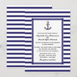 Invitación Boda de banda náutica