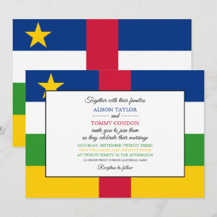 Invitación Boda de Bandera de la República Centroafricana