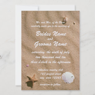 Invitación Boda de Beach Serenity