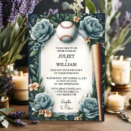 Invitación Boda de Béisbol Campeón de equipo de pelota de cam