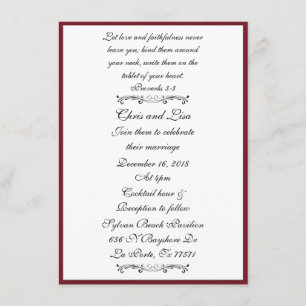Invitación Boda de Bíblica Elegante y Profundo