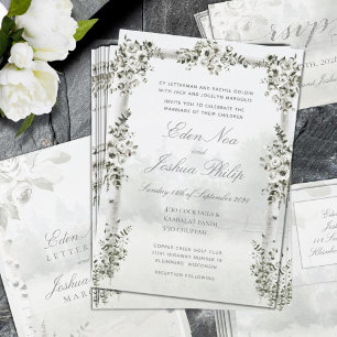 Invitación Boda de Birch Tree Forest Chuppah