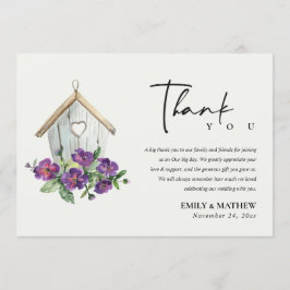 INVITACIÓN BODA DE BIRDHOUSE FLORAL RÚSTICO DE PAÍS BLANCO