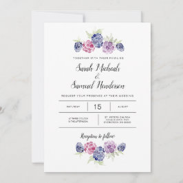 Invitación Boda de Blackberry | Berries acuarelas