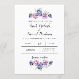 Invitación Boda de Blackberry | Berries acuarelas