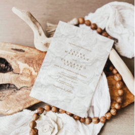 Invitación Boda de Blanco Floral