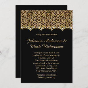 Invitación Boda de Bling de los diamantes del oro del
