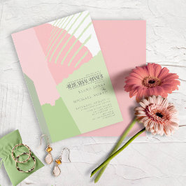 Invitación Boda de bloques de color Ensayo de primavera de ce
