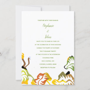 Invitación Boda de Boho 2024 en verano otoño de primavera
