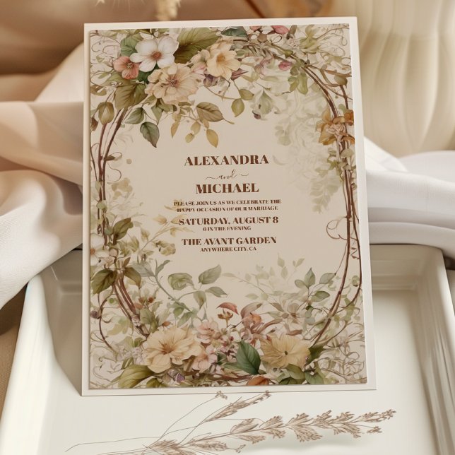 Invitación Boda de Boho Fall Wildflower (Subido por el creador)