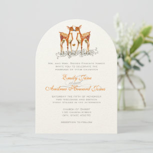 Invitación Boda de Boho Fawn Deer Chilathearts