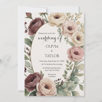 Invitación Boda de Boho Floral Rustic