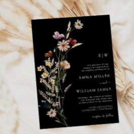 Invitación Boda de Boho Flores Silvestres